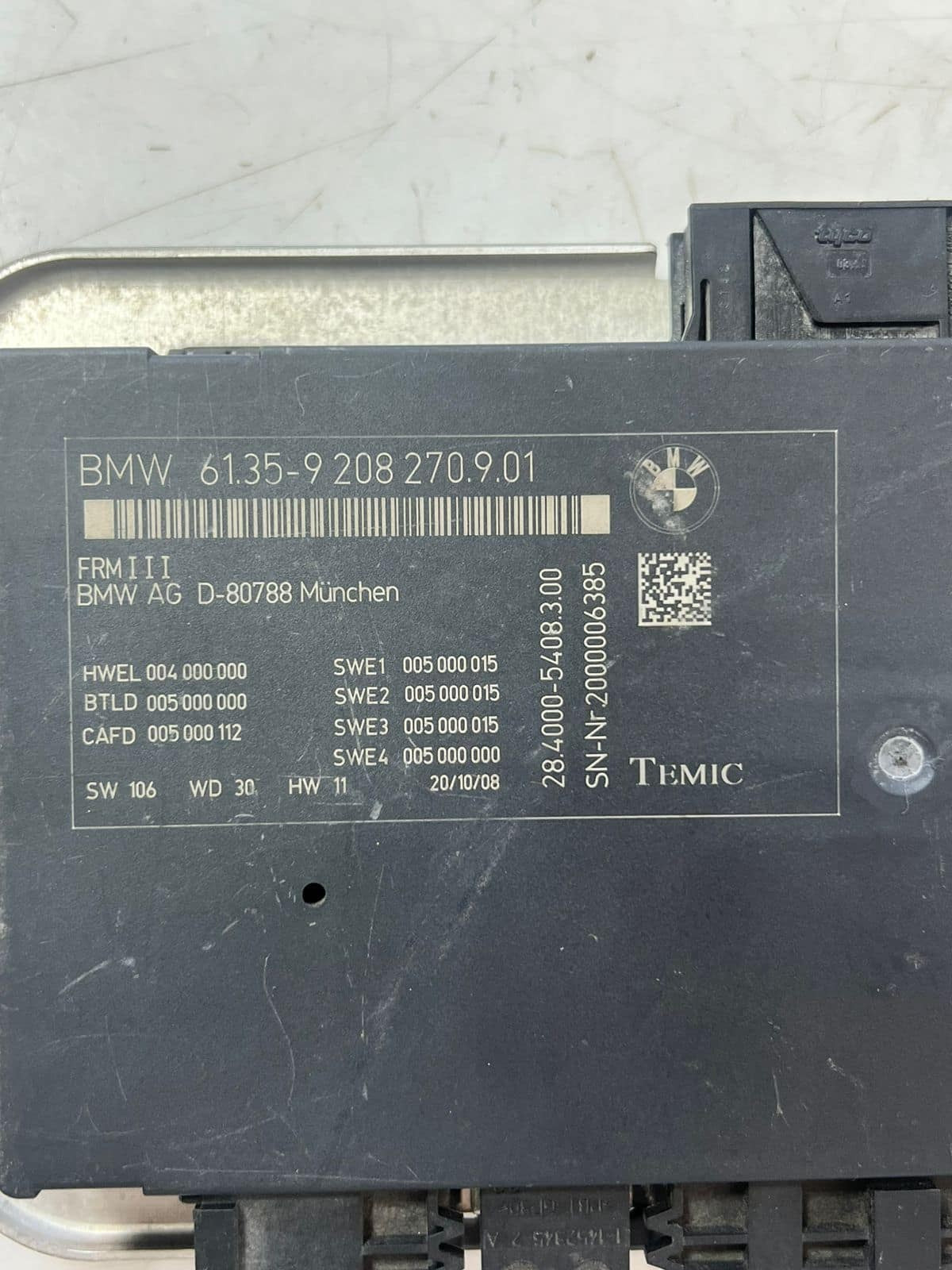 BMW 7 5 F01 F02 F03 F10 F11 F04 Footwell POWER Light Control Module Frm3 9208270