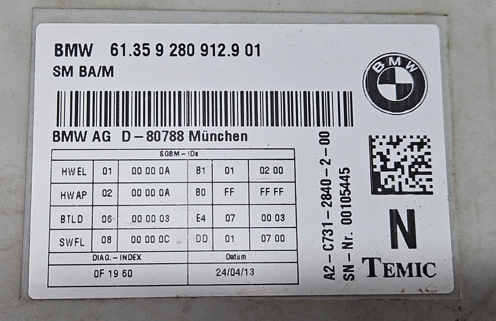 2011-2017 BMW X3 X4 Front Power Seat Control Module 61359280912 
