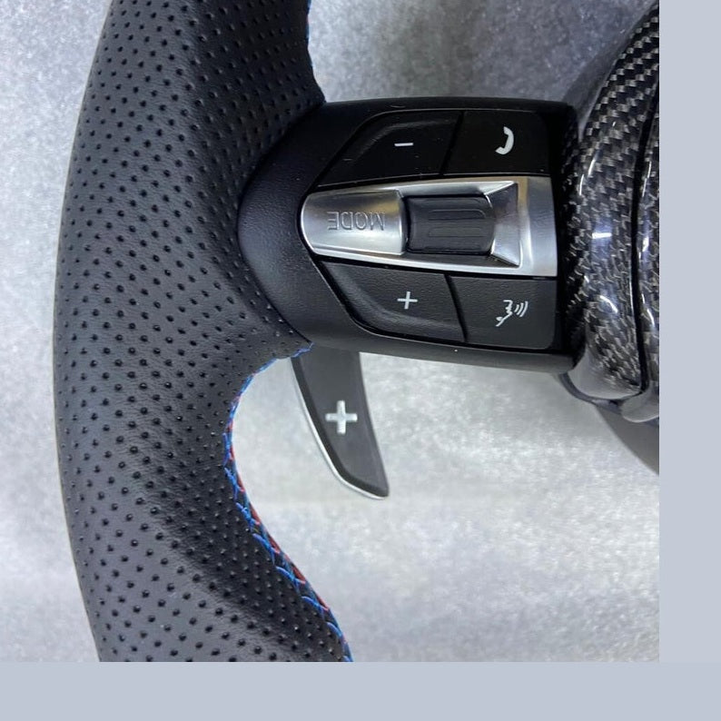 OEM BMW Carbon Fiber Steering Wheel F30 F32 Series MSport With Paddle Shifts LED