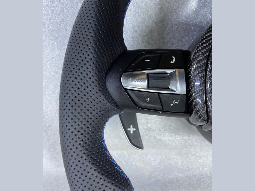 OEM BMW Carbon Fiber Steering Wheel F30 F32 Series MSport With Paddle Shifts LED