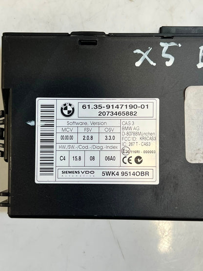 2009-2011 BMW X5 E70 335d Engine Control Unit ECU SET DDE+CAS3+1KEY 7809955