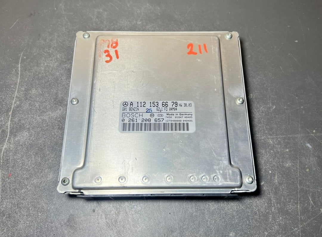 02-09 Mercedes W211 E-Class Engine Control Module Unit ECM ECU A112 1536679 OEM