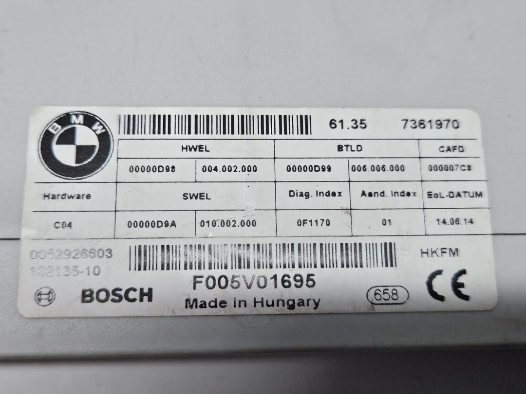 7361970-2011-2016 BMW 528i F10 Rear Trunk Liftgate Control Module OEM