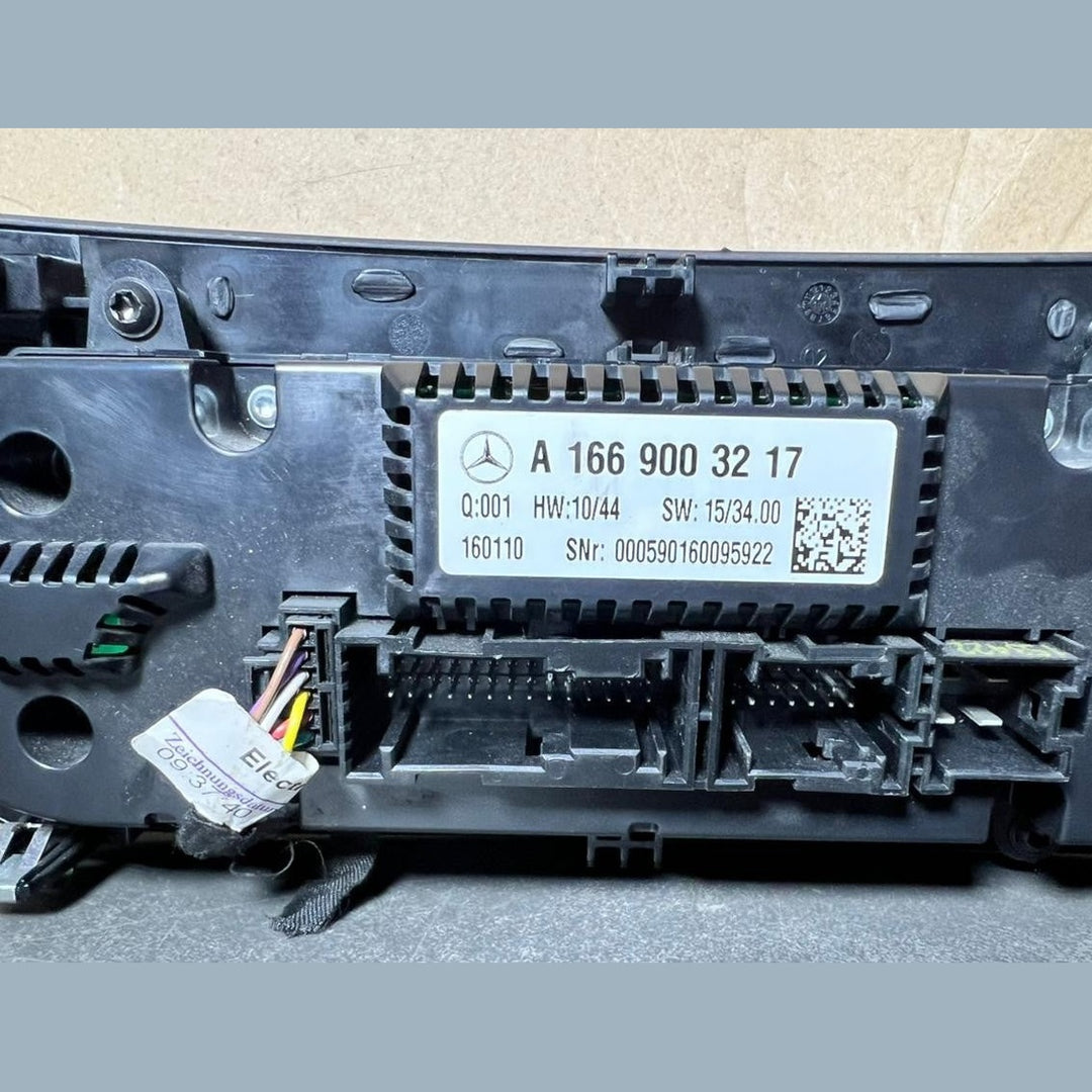 Mercedes-Benz W166 GLE W292  A/C Heater Climate Control Panel A166 9003217