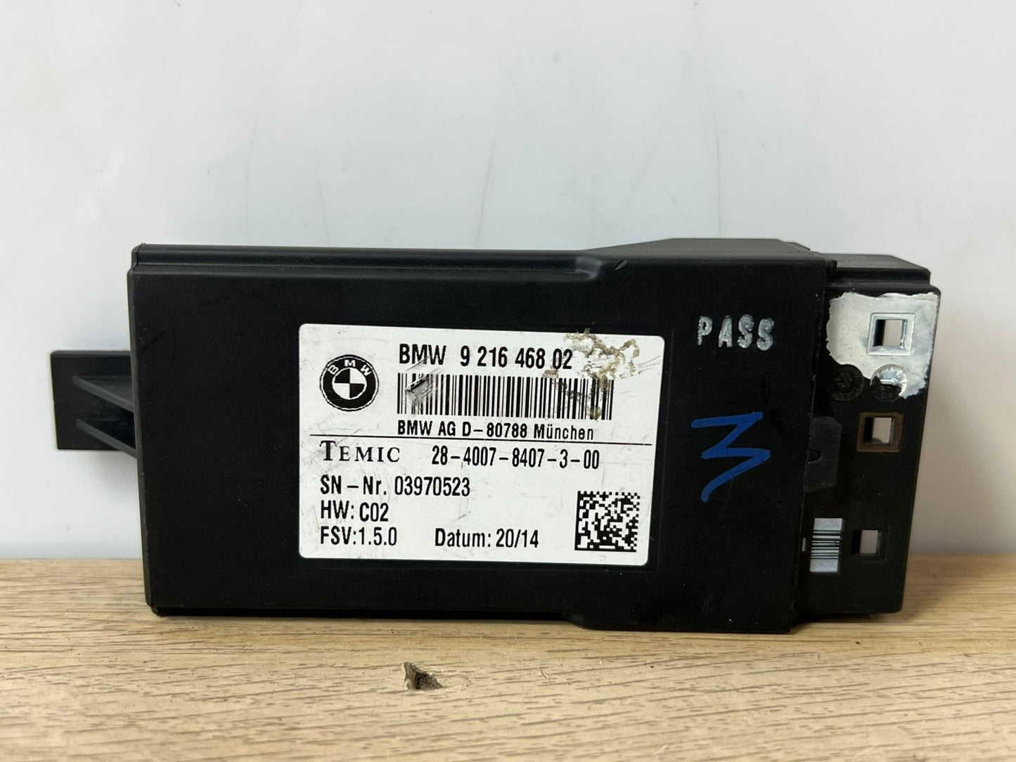 BMW X7 F25 X3 F15 X5 F16 X6 HEATED SEAT CONTROL MODULE P/N 9216468