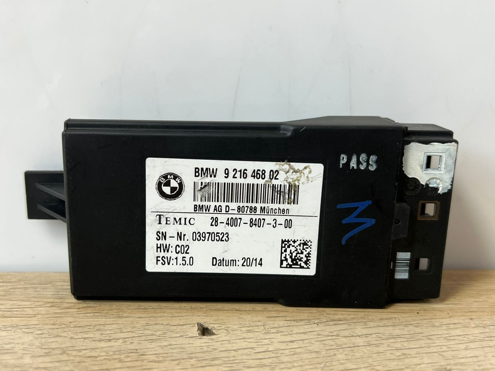 BMW X7 F25 X3 F15 X5 F16 X6 HEATED SEAT CONTROL MODULE P/N 9216468