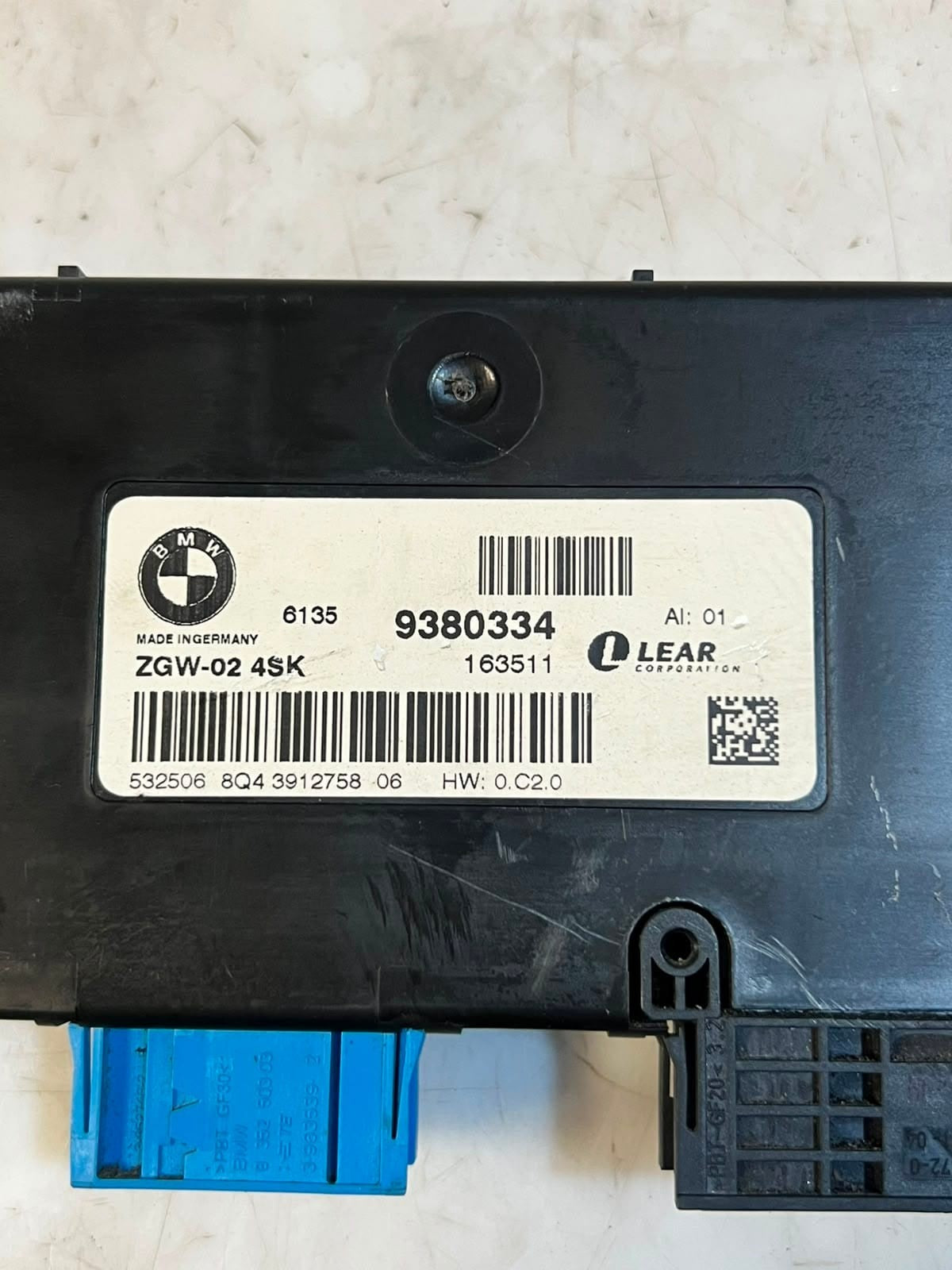 2011-2018 BMW X3 F25 X4 F26 Central Gateway Control Module 9380334 OEM