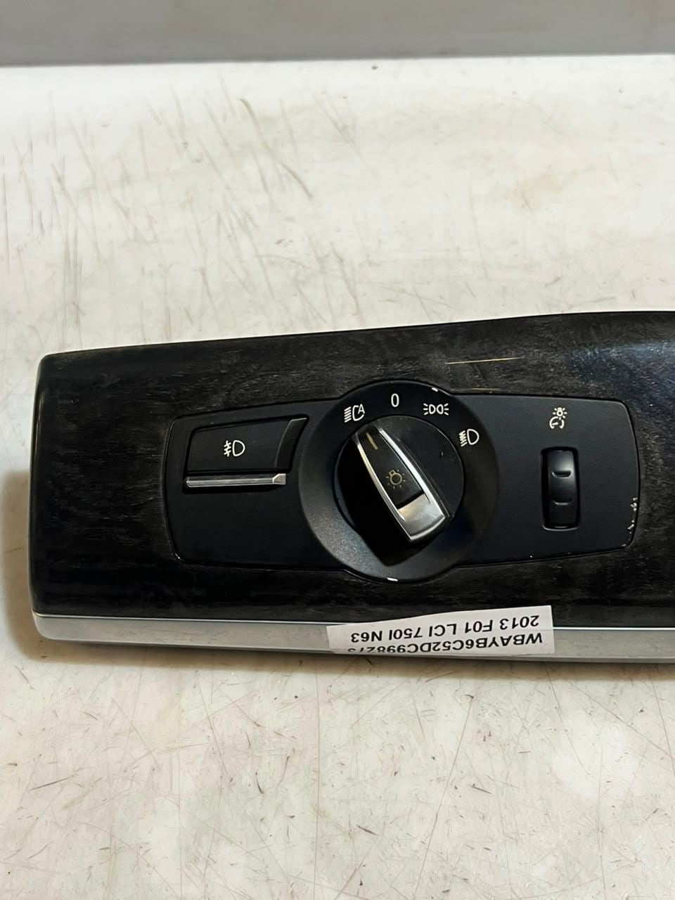 2011-2017 BMW X3, X5 E70, 5 Series F10 F11, 6' F06 Headlight Switch 9192745 OEM