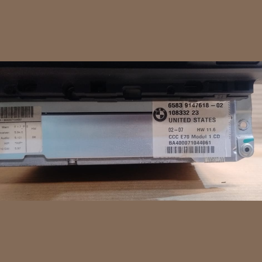 BMW X5 E70 CD RADIO PLAYER HEAD UNIT GENUINE BMW -  9147618