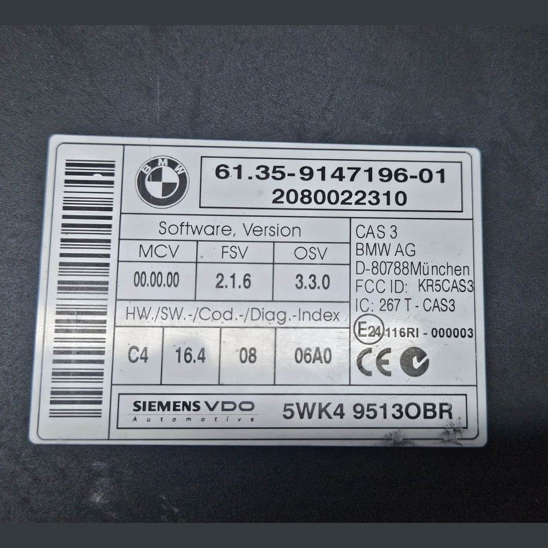 BMW E90 E60 320i N46N Engine Control Unit DME ECU SET 7581611 OEM