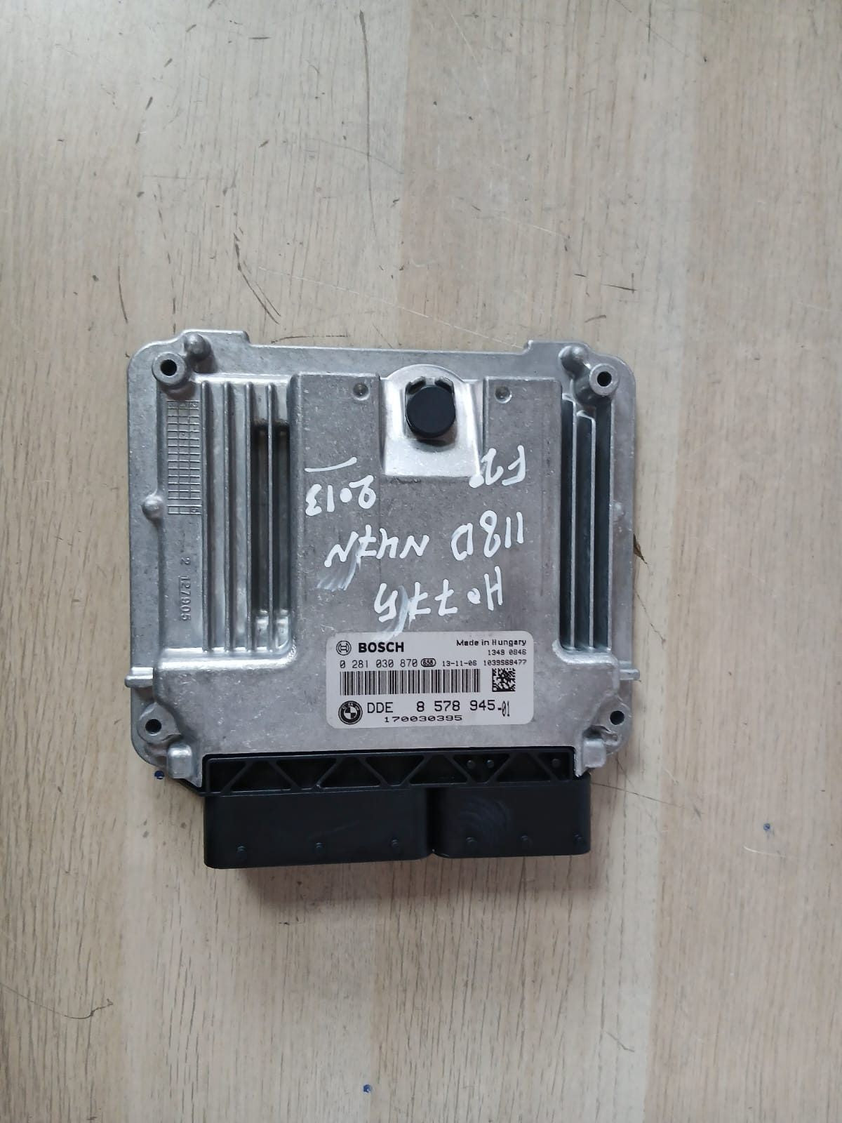 2013 BMW 118D F20 N47N Engine Control Unit ECU SET DDE + FEM + 1KEY 8578945