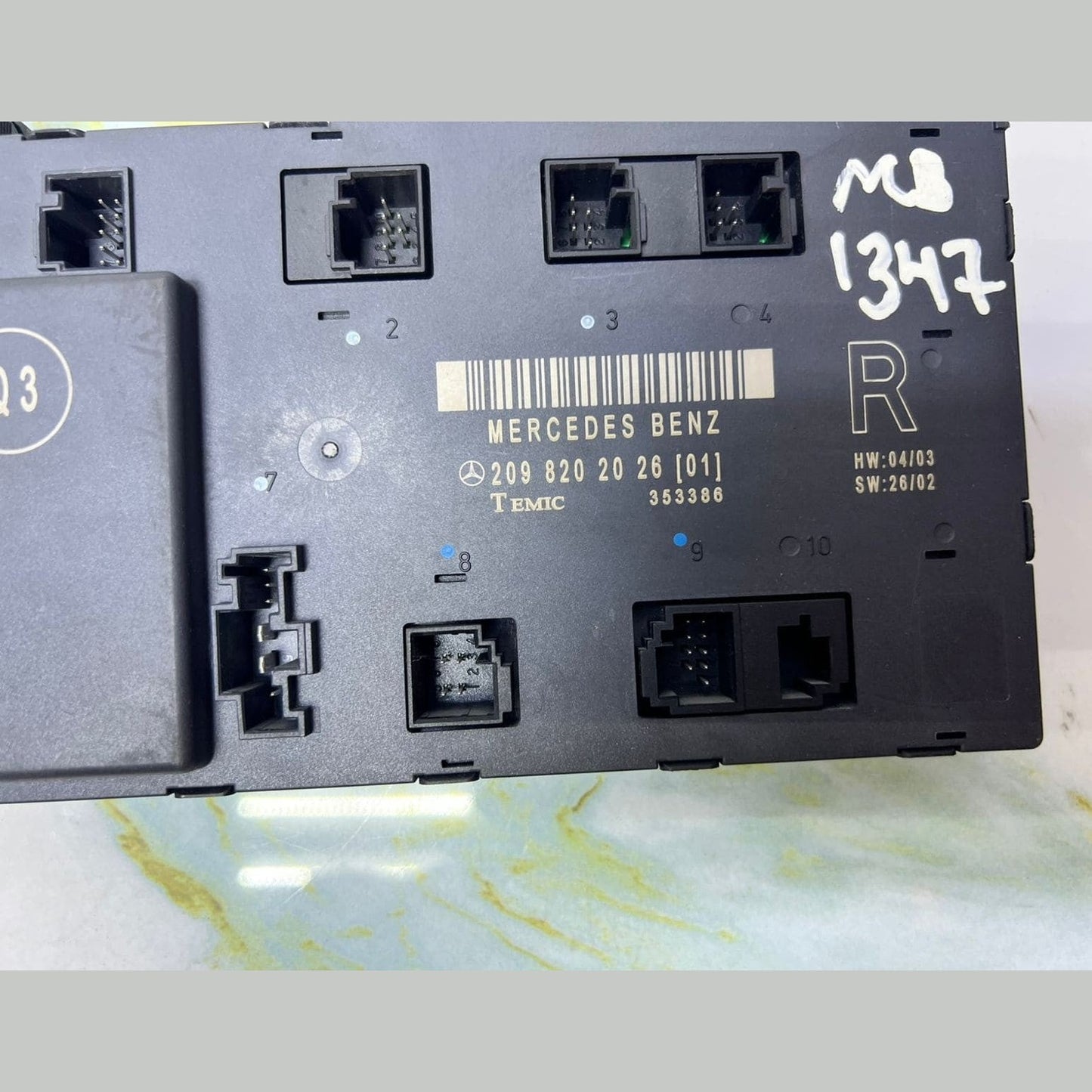 2006-2009 Mercedes-Benz CLK350 Door Control Module A2098202026 CLK W209