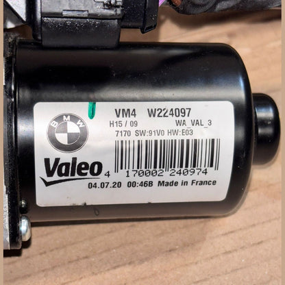 BMW G30 G31 2018  Wischermotor vorne wiper motor 9851351 LHD
