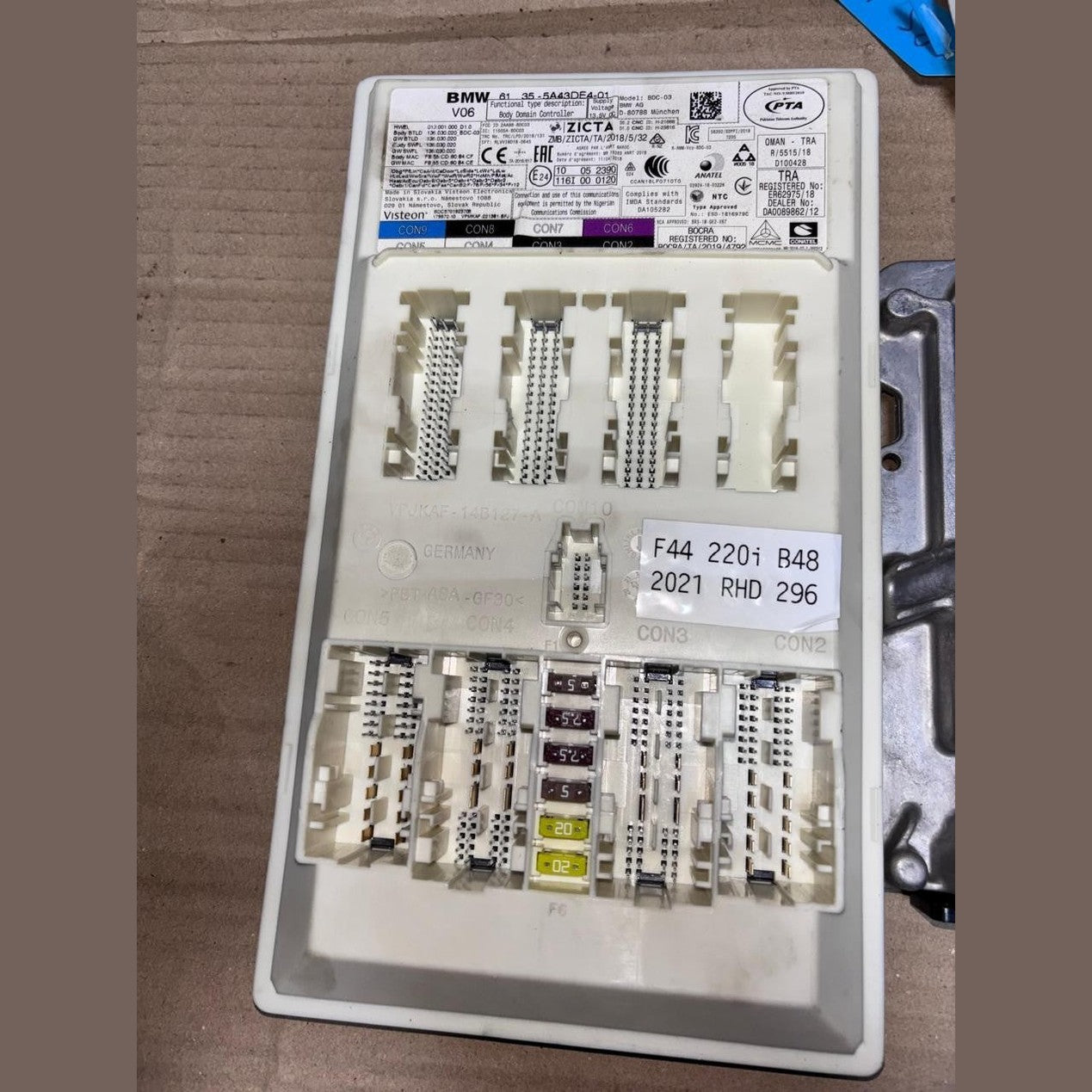 BMW F44 220i B48 2021 RHD ENGINE CONTROL UNIT COMPLETE SET + KEY - 5A24334