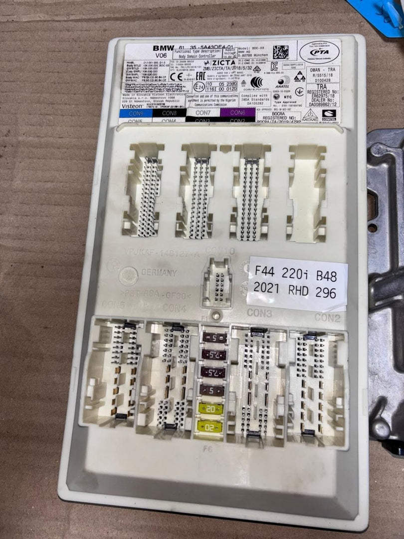 BMW F44 220i B48 2021 RHD ENGINE CONTROL UNIT COMPLETE SET + KEY - 5A24334