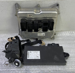 OEM BMW X1 E84 N20B ENGINE CONTROL UNIT DME ECU SET 7639375 BOSCH