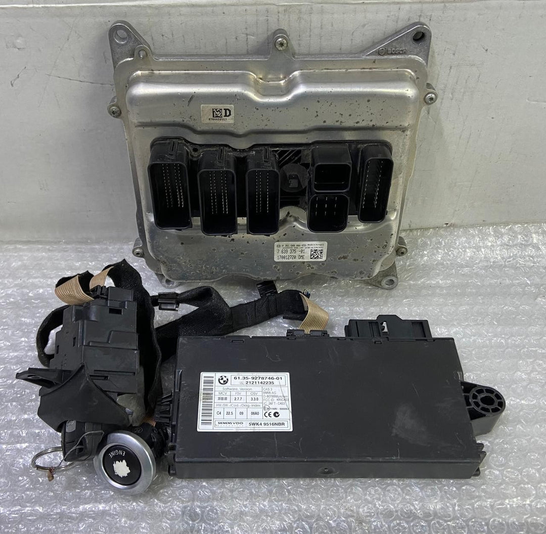 OEM BMW X1 E84 N20B ENGINE CONTROL UNIT DME ECU SET 7639375 BOSCH