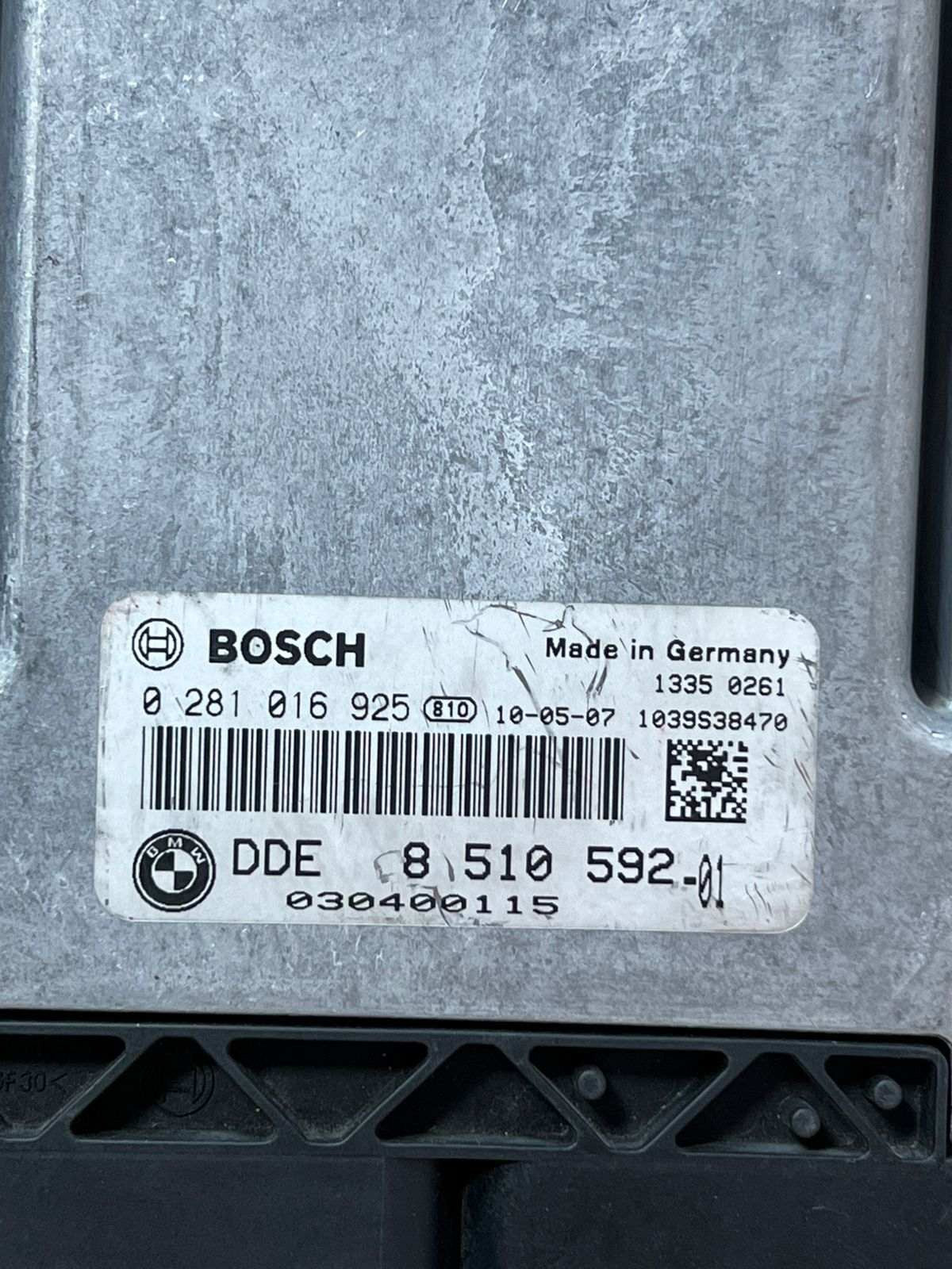 2010 BMW 118D E81 E87 E88 N47D20 Motor Control Module ECM 0281016925 8510592