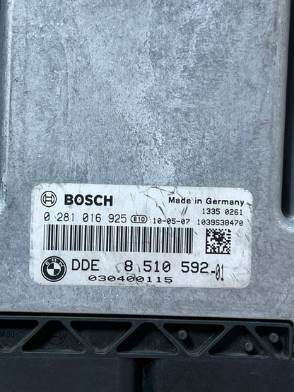 2010 BMW 118D E81 E87 E88 N47D20 Motor Control Module ECM 0281016925 8510592