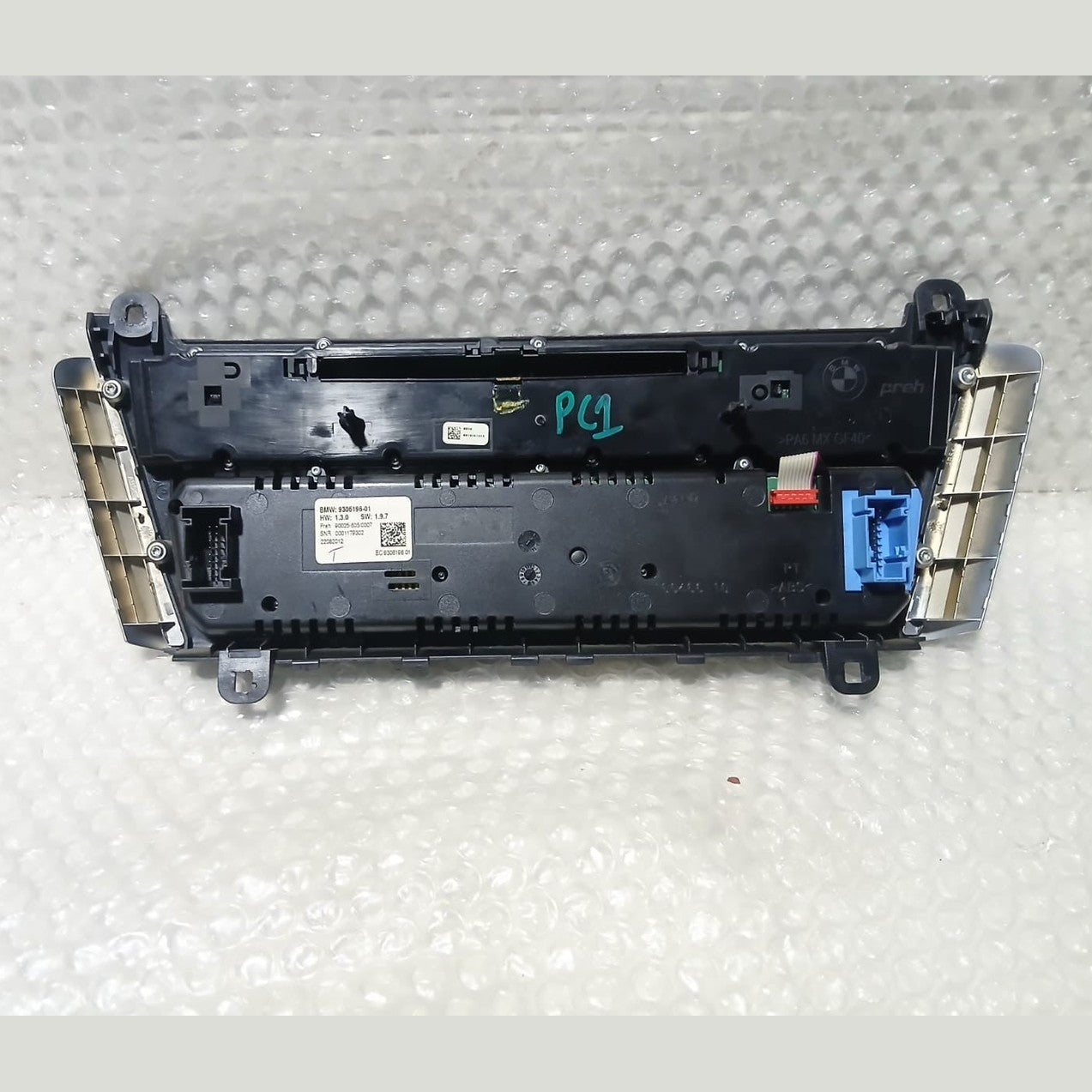 BMW F07 GT AC CONTROL PANEL CLIMATE CONTROL PANEL CERAMIC 9306196