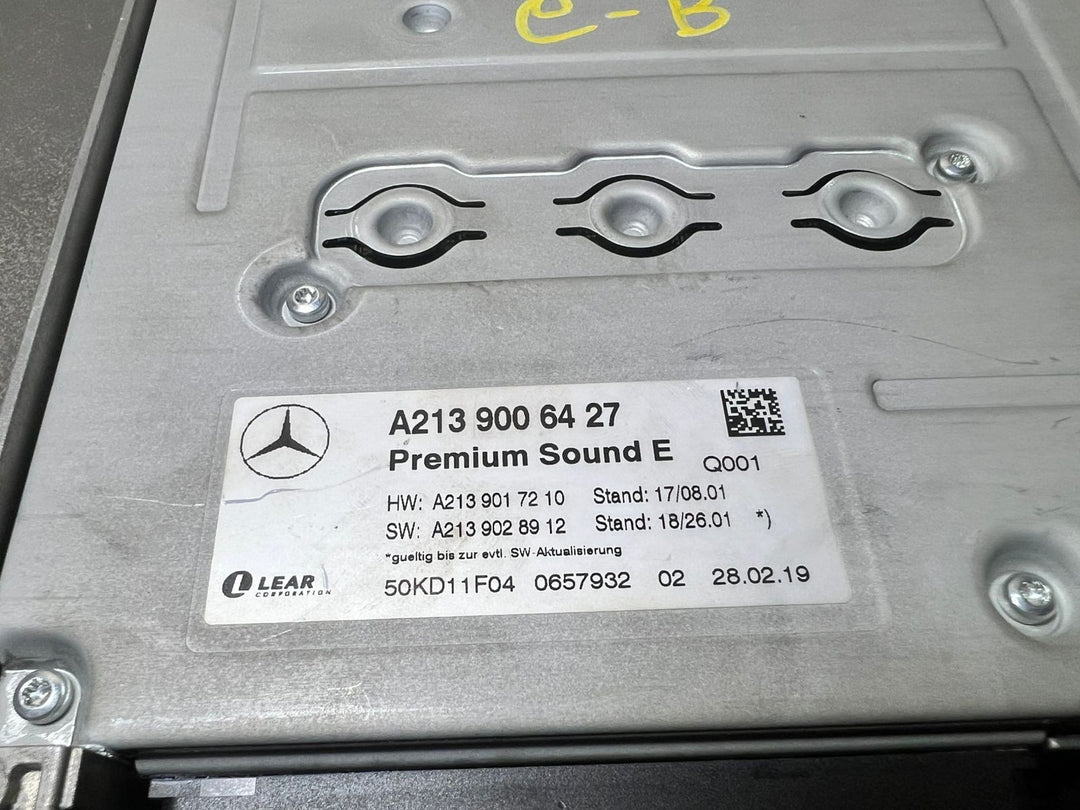 17-20 Mercedes W213 Burmester Lear Sound Amplifier Assembly A213 9006427 OEM