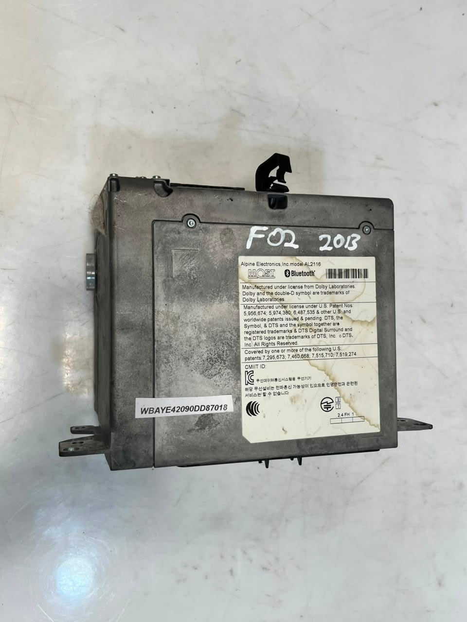 2013 BMW 740i 7 Series F01 F02 NAVIGATION Head Unit BLUTOOTH 9290359 OEM