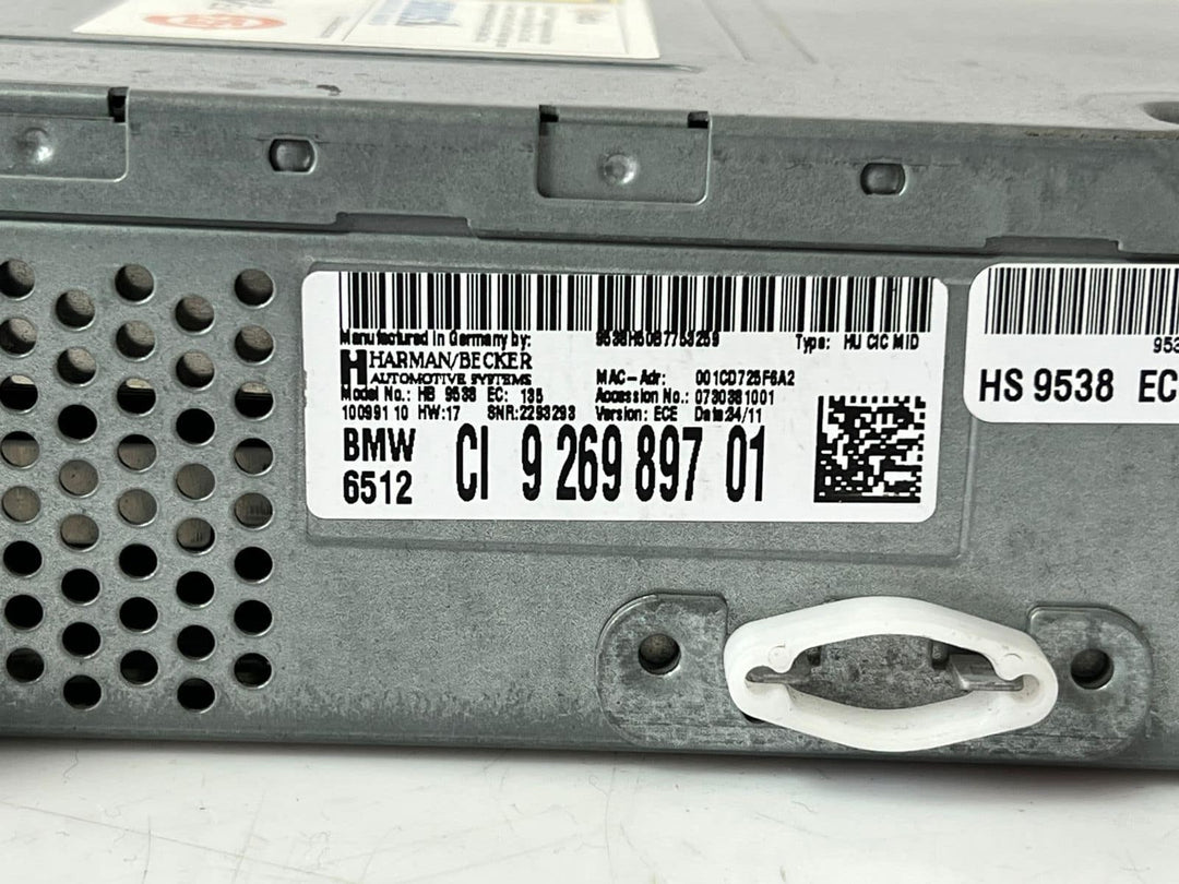 2011-2017 BMW X3 F25 Radio Navigation Head Unit CIC MID HARMAN 9269897 OEM