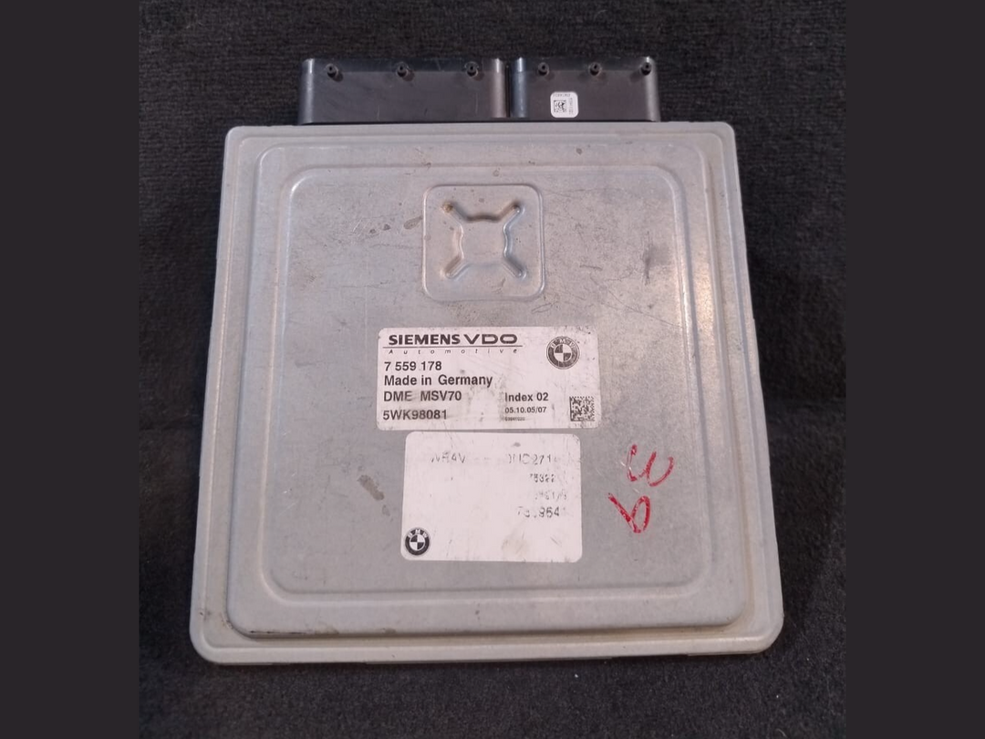 BMW 3 E90 E91, 5 E60 E61 5WK98081  ENGINE CONTROL MODULE UNIT ECU ONLY - 7559178