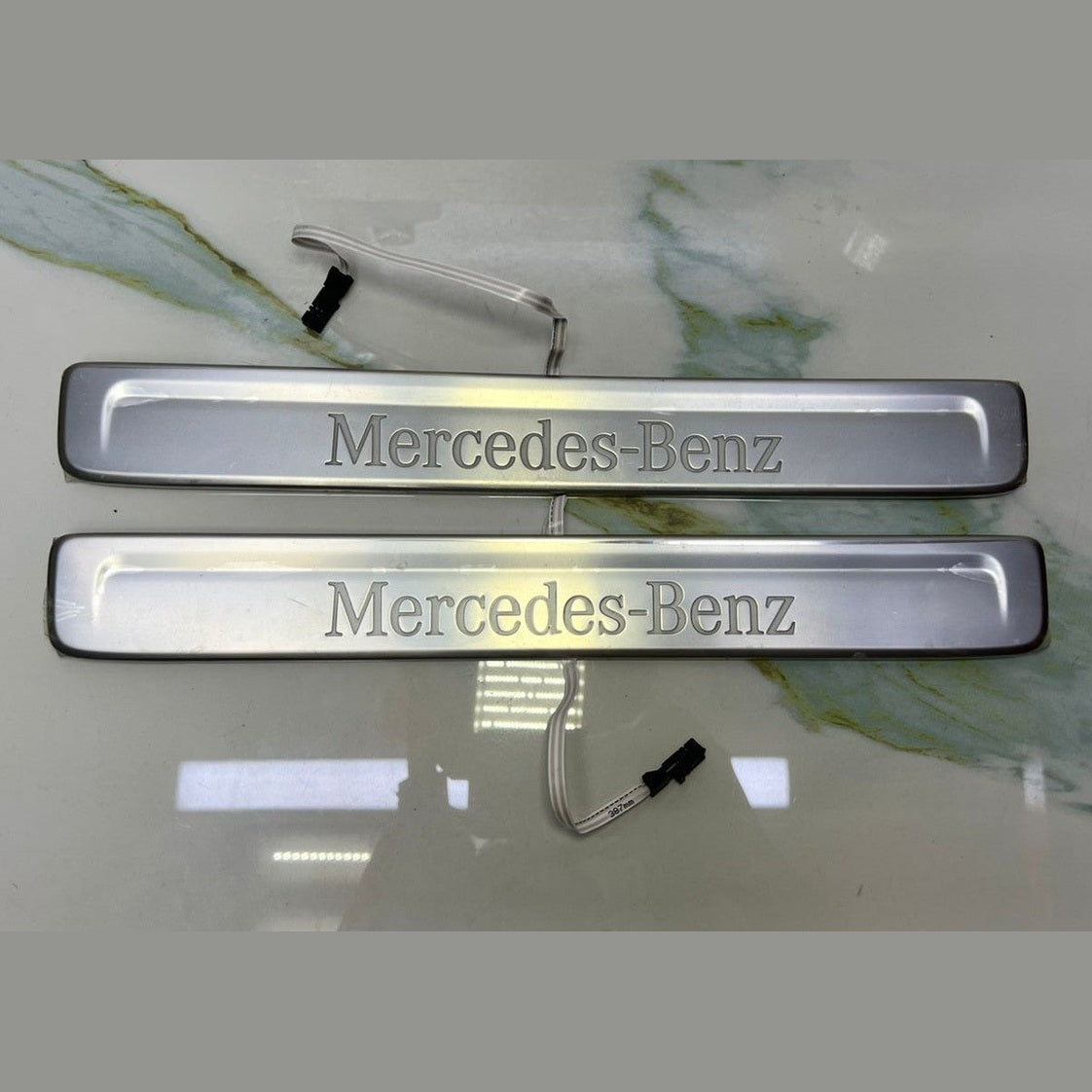 Mercedes W206 C-Class Front Entrance Trim Seal Strip Plate Cover Set A2066801801