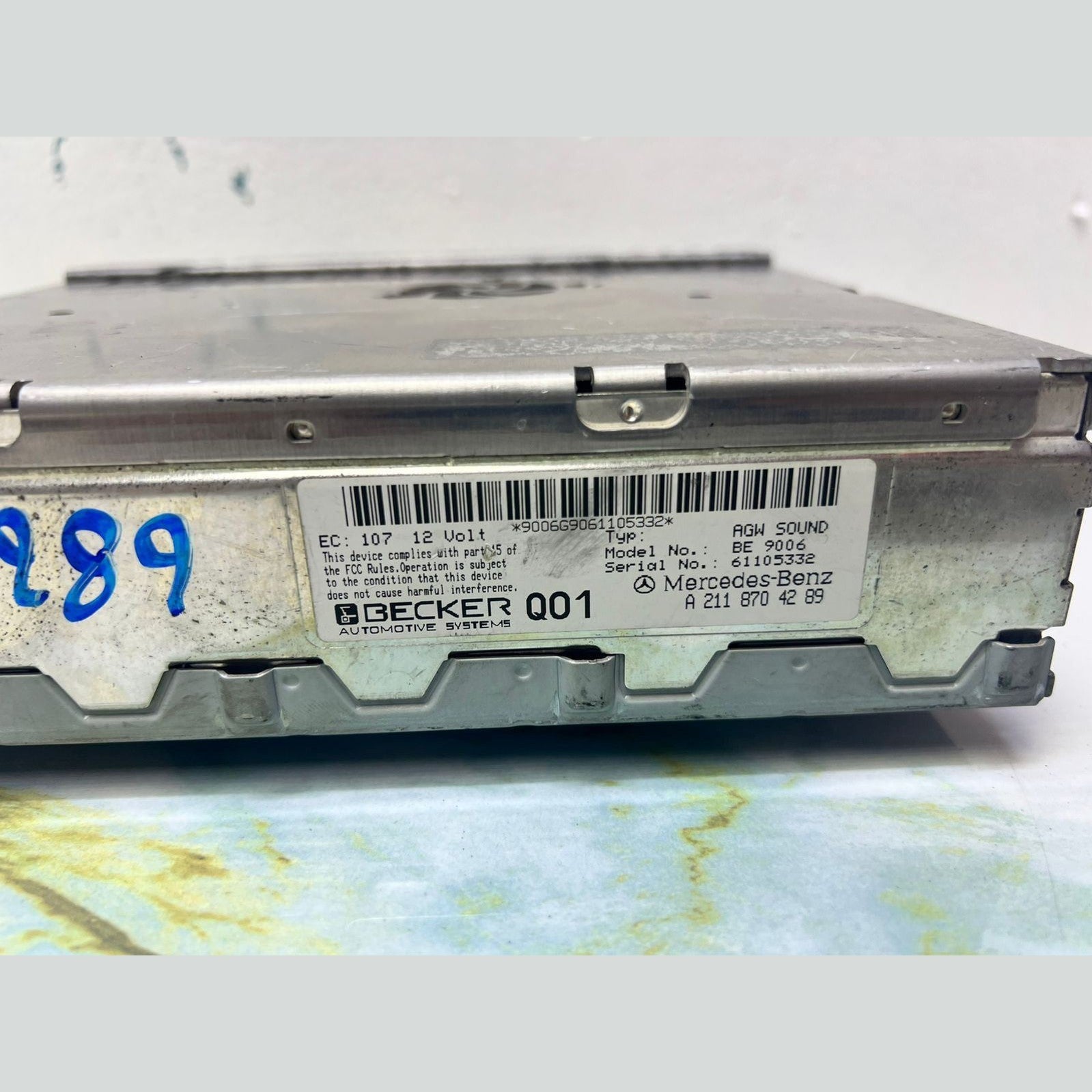 2006-2009 Mercedes-Benz W211 E-Class E350 Radio Amplifier A 211 870 42 89