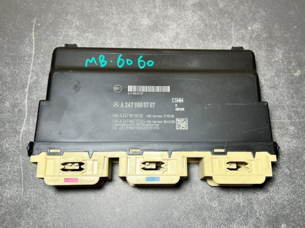 17-19 Mercedes Benz W247 CLA B-Class Driver Seat Control Module A247 9005707 OEM