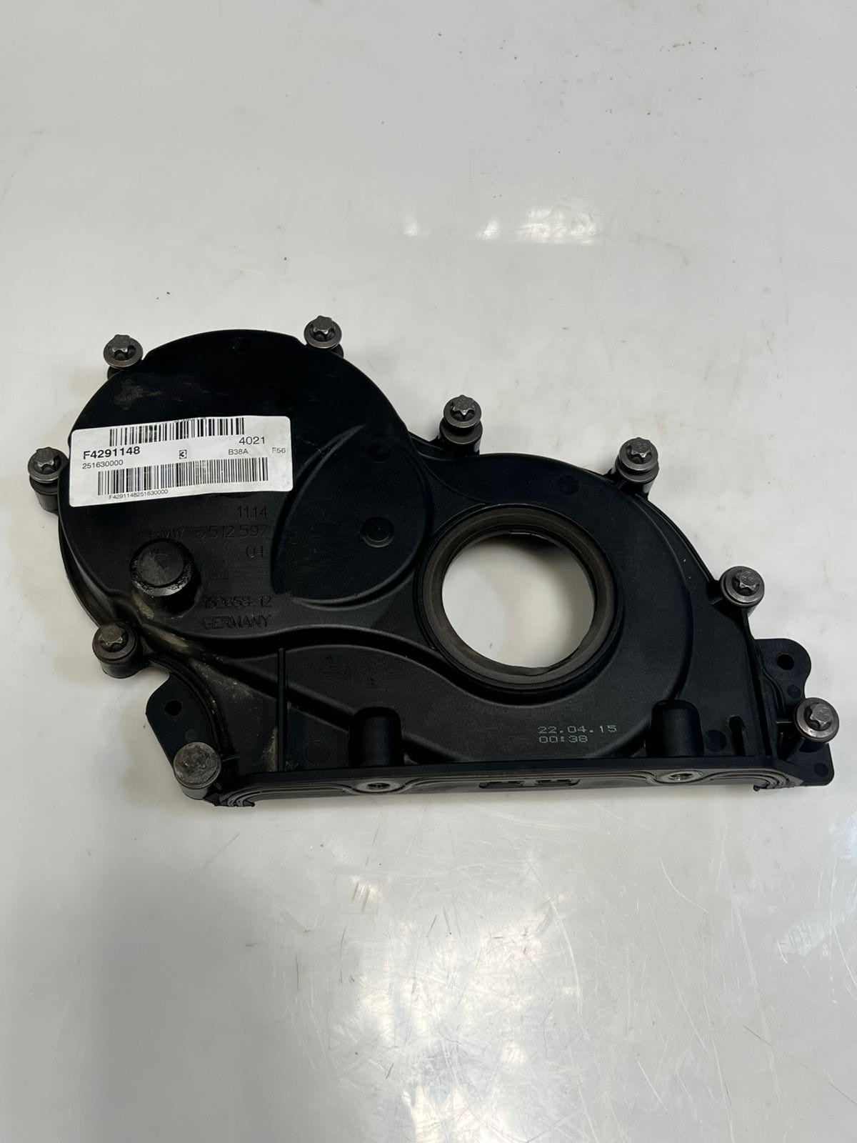 2014-2019 BMW Mini Cooper B38 WHEELARCH Timing Chain Cover 8512597 