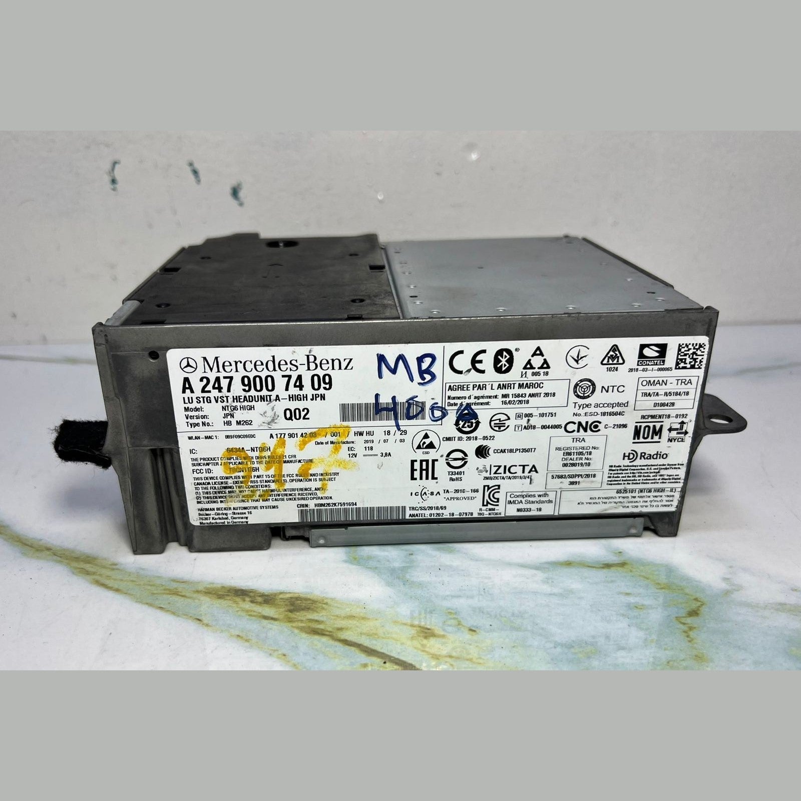 18-21 Mercedes W247 B-Class Radio Audio Multimedia Head Unit  A247 9007409 OEM