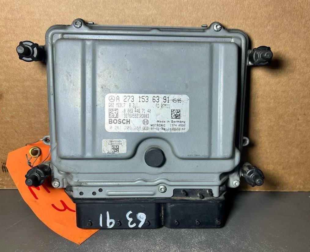 07-12 Mercedes W164 GL ML GLE ECU Engine Control Module Unit A273 1536391 OEM