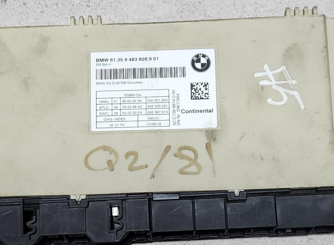 2018-2024 BMW X3 Front Seat Memory Control Module 9483826