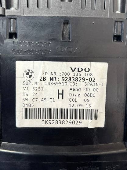 BMW 3 Series E91 LCI Instruments Combination Uncoded Km/H 9283829 OEM