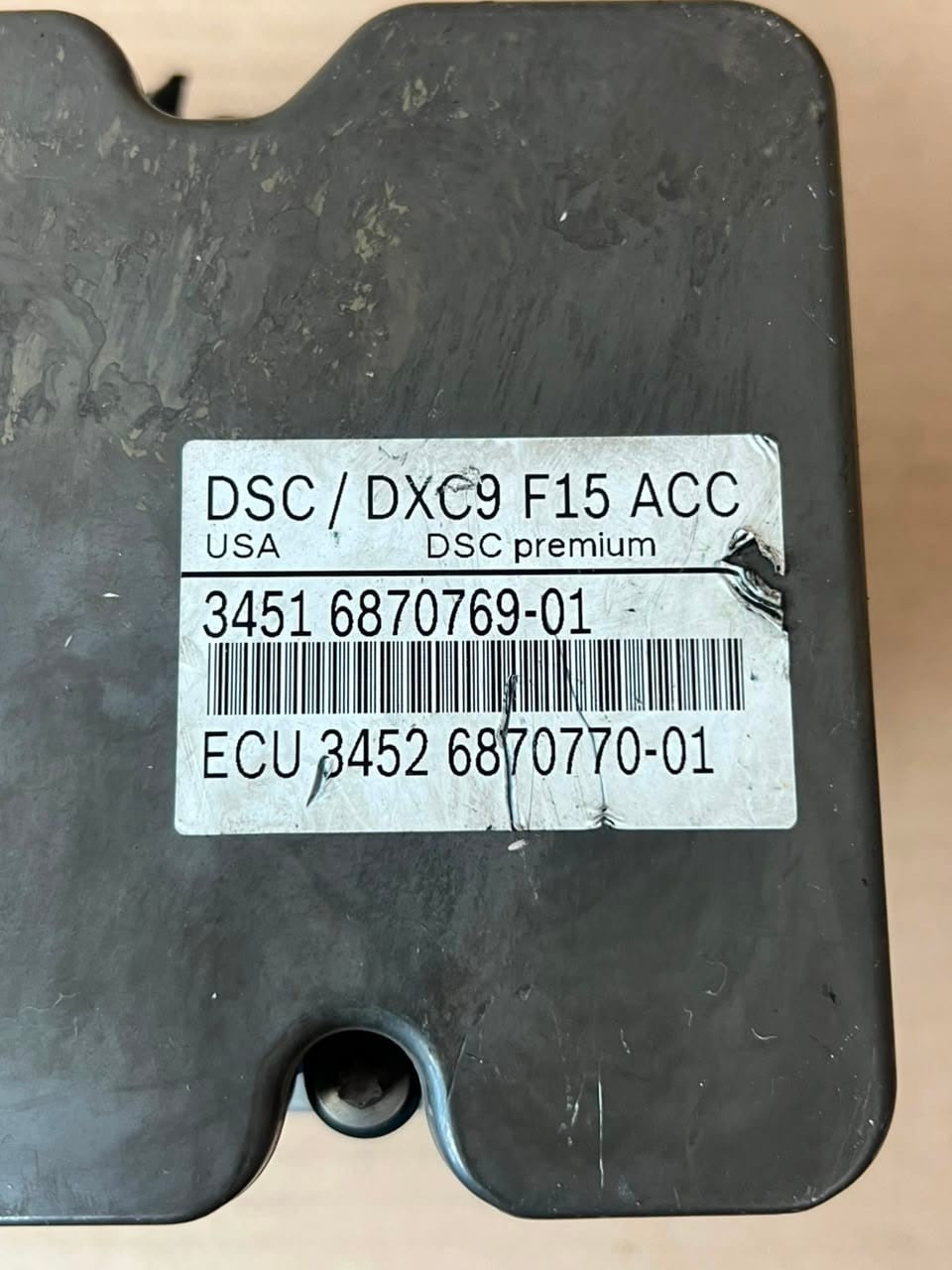 2015-2018 BMW F15 X5 F16 X6 Abs Module With Acc Active Cruise Control 6870769
