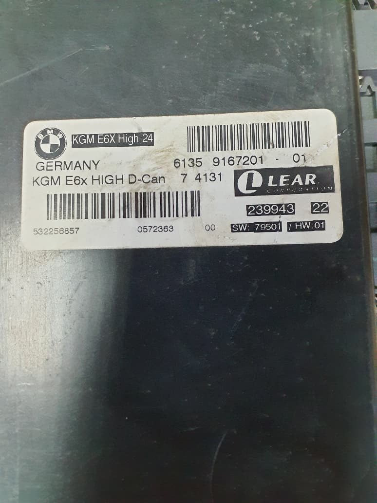 BMW E60 E61 Body Control Module Junction Box 6969011 01 5wk49111 Siemens