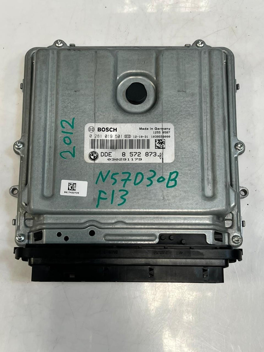 2012 BMW F13 N57D30B Engine Control Unit ECU ONLY DDE 8572873 OEM