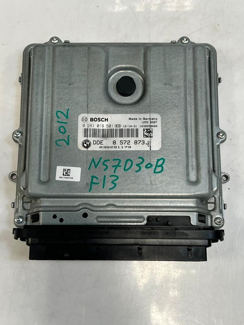 2012 BMW F13 N57D30B Engine Control Unit ECU ONLY DDE 8572873 OEM