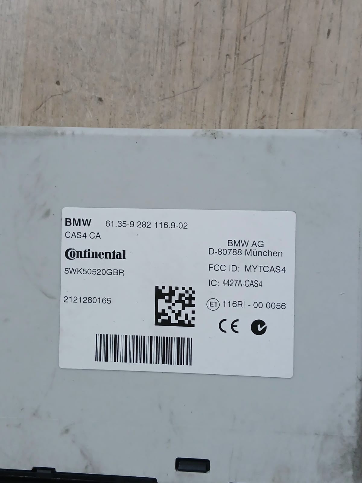 BMW F10 520i N20 2012 ENGINE CONTROL UNIT ECU SET + CAS4 CA + NO KEY - 7646763