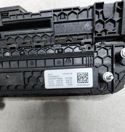 2017-2020 BMW 530i Ac Panel Control 5A09B29 G30 5 Series