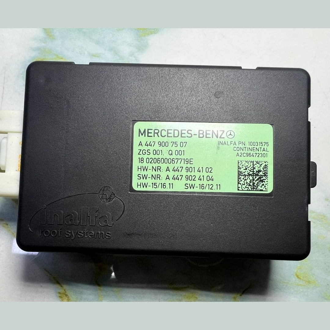 Mercedes Panoramic Roof Control Module A4479007507 Vito W447 and V-Class