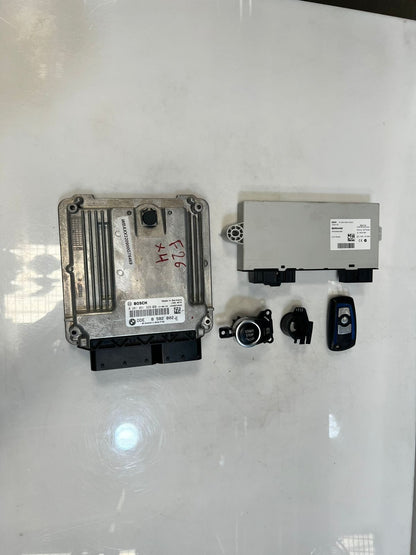 2014 BMW X4 F26 30DX N57N Engine Control Unit ECU SET DDE+CAS4+1KEY 8582802