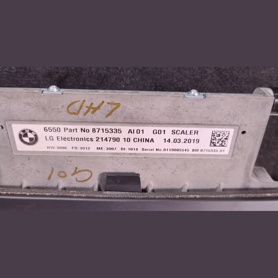 OEM  BMW G01 G02 X3M F97 X4M F98  RADIO  NAVIGATION SAT DISPLAY MONITOR 8715335