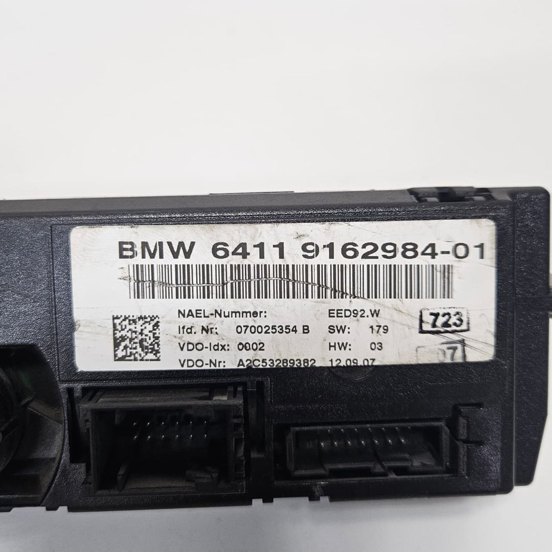 2007-2010 BMW  335i 328i Climate Control Panel 9162984
