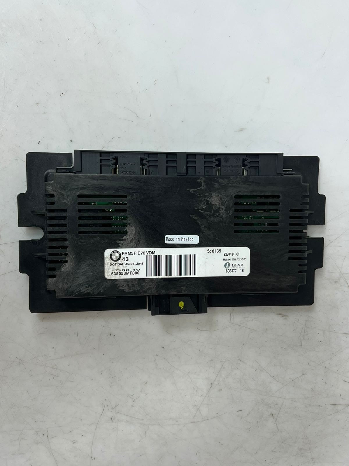 2009 BMW X5 E70 FRM3R J590B DOT SEA Footwell Module 9230434 OEM