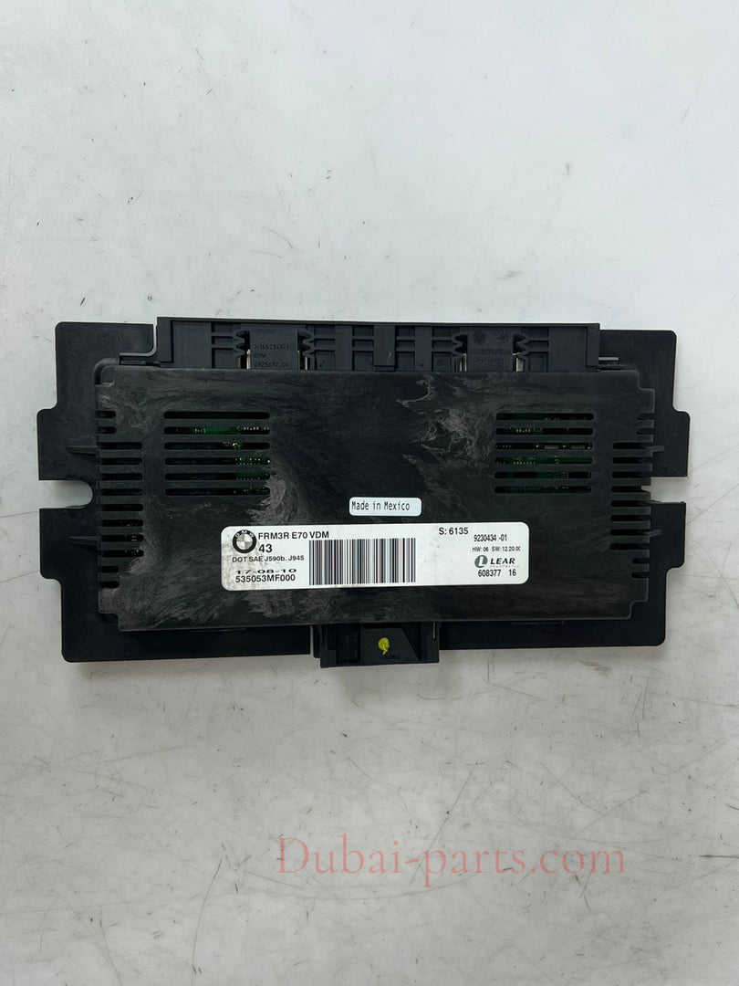 2009 BMW X5 E70 FRM3R J590B DOT SEA Footwell Module 9230434 OEM