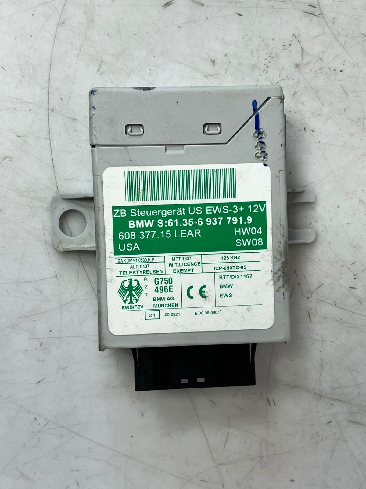2004-2006 BMW X5 E53 M62 Engine Control Unit ECU SET DME+EWS+1KEY 7555400 OEM