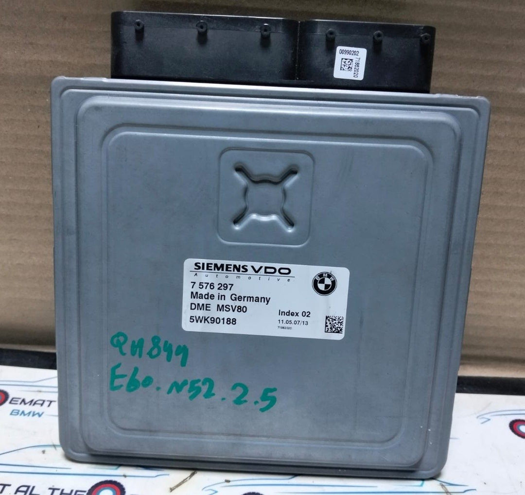 2008-2010 BMW 523I E60 LCI  Engine Control Module ECU KIT COMPLETE 7576297